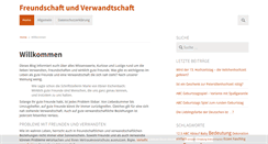 Desktop Screenshot of freundschaft-und-verwandtschaft.de